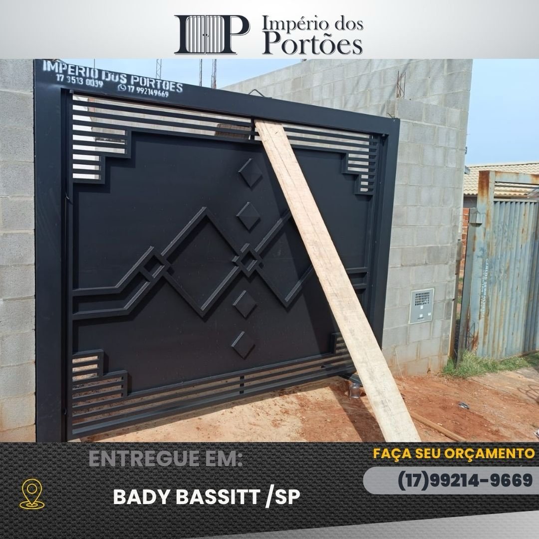 Portão entregue em Bady Bassitt