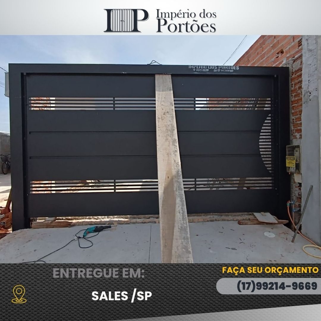 Portão entregue em Sales