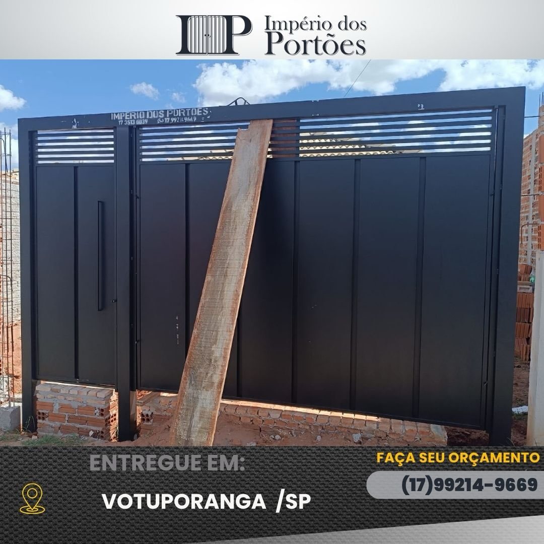 Portão entregue em Votuporanga